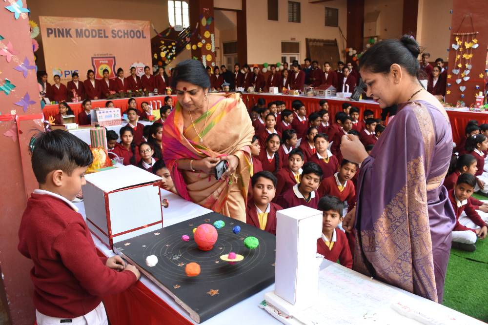 Creative activity for students at Pink Model School